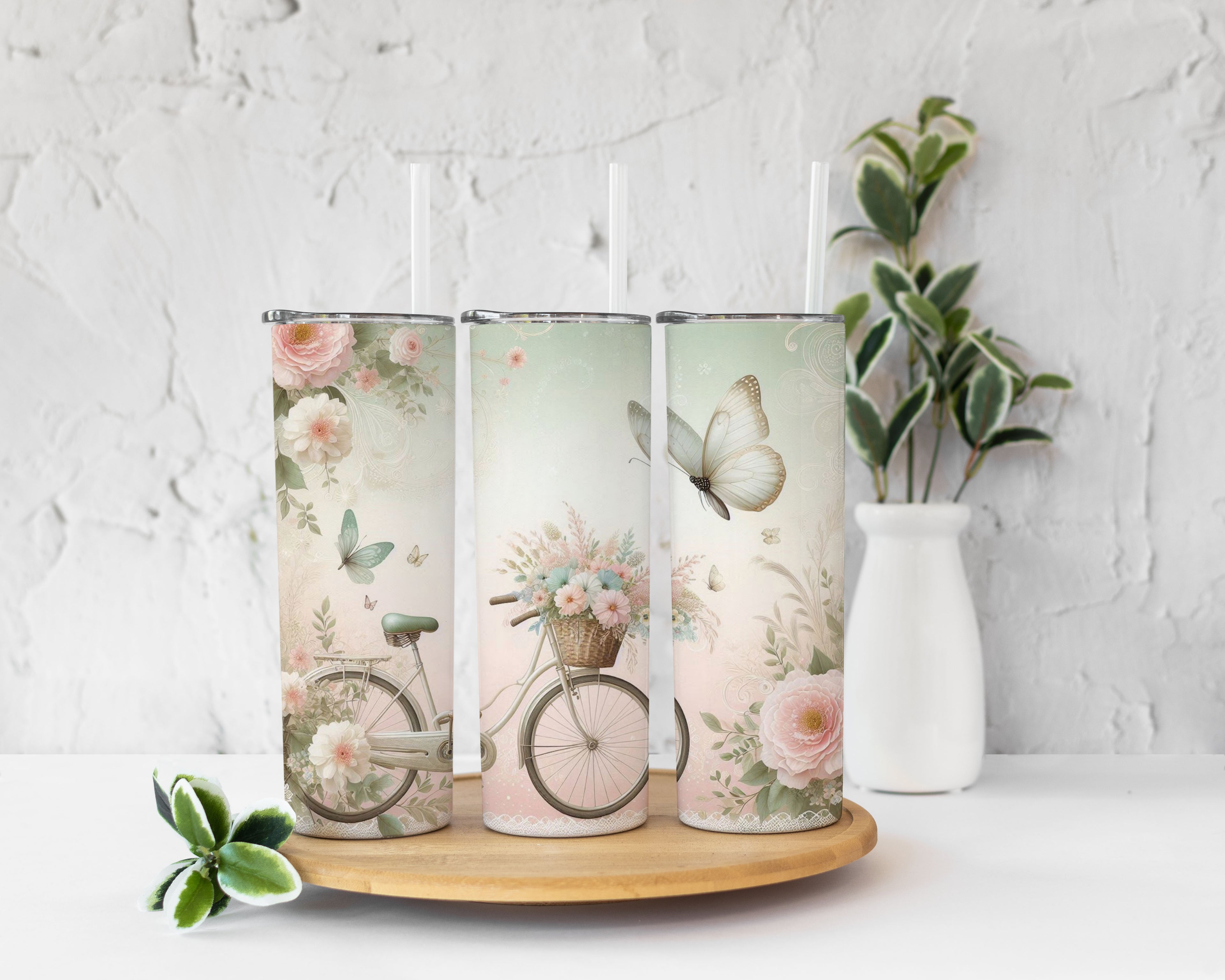 Vintage Bicycle Tumbler Cup 20oz