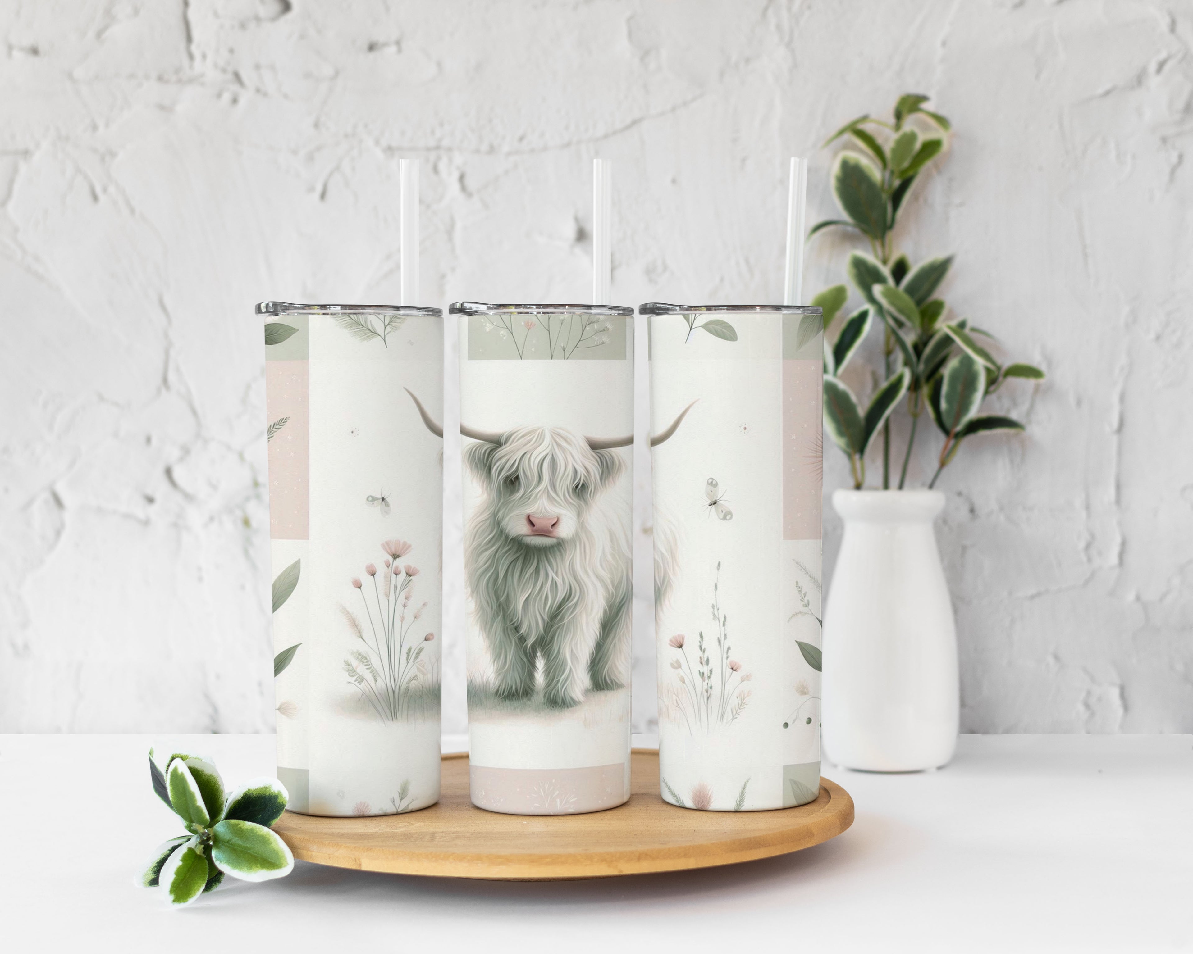 Highland Cow Tumbler Cup 20oz