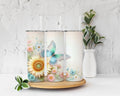 Sunflower and Butterfly Tumbler Cup 20oz