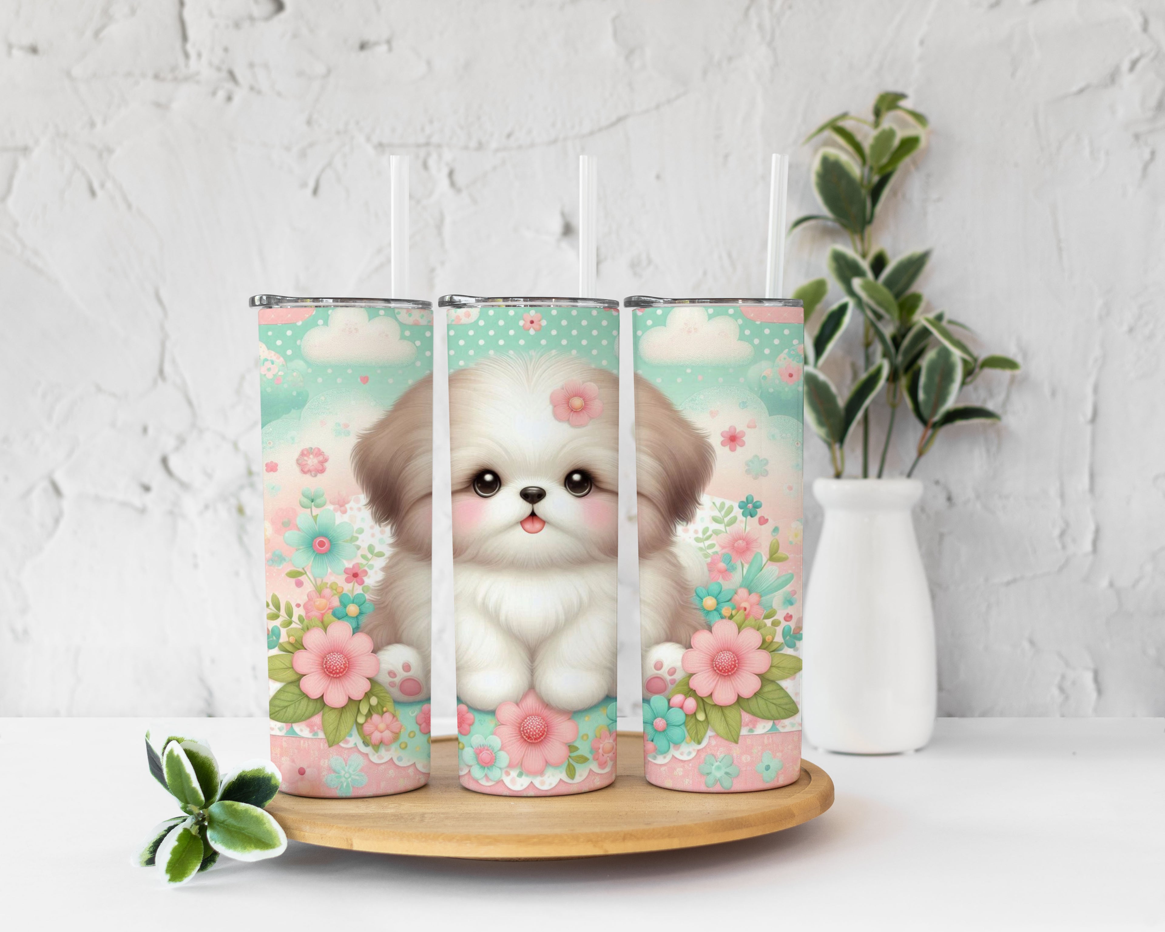 Cuttie Shih Tzu Tumbler Cup 20oz